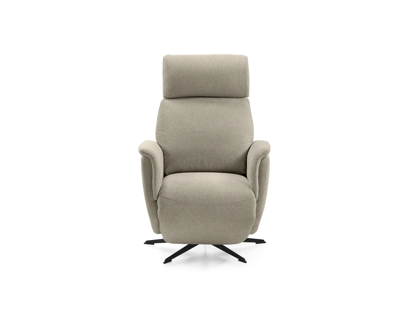 Butaca Relax Giratòria Bellagio – Entapissada en Tela Gris Clar