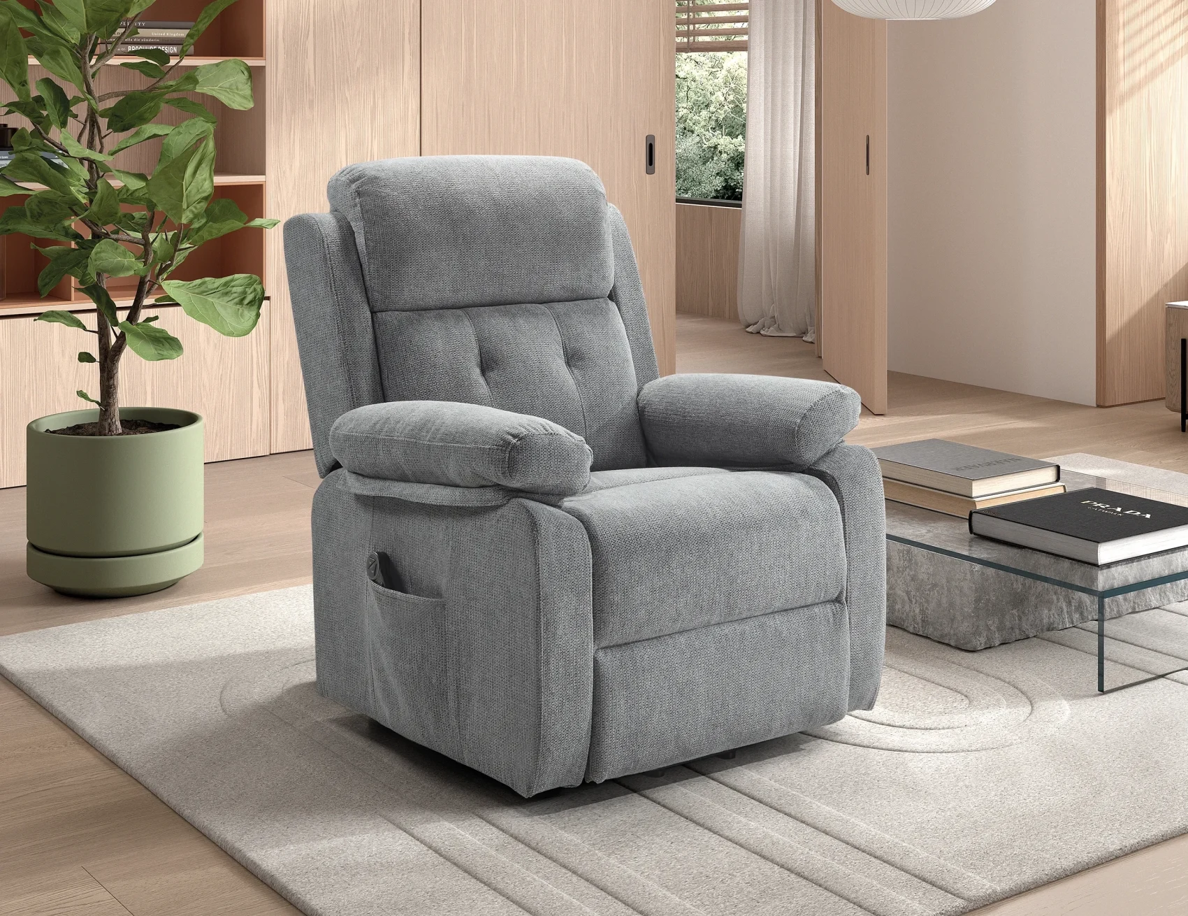 Butaca Relax Manual Mònaco Entapissada
