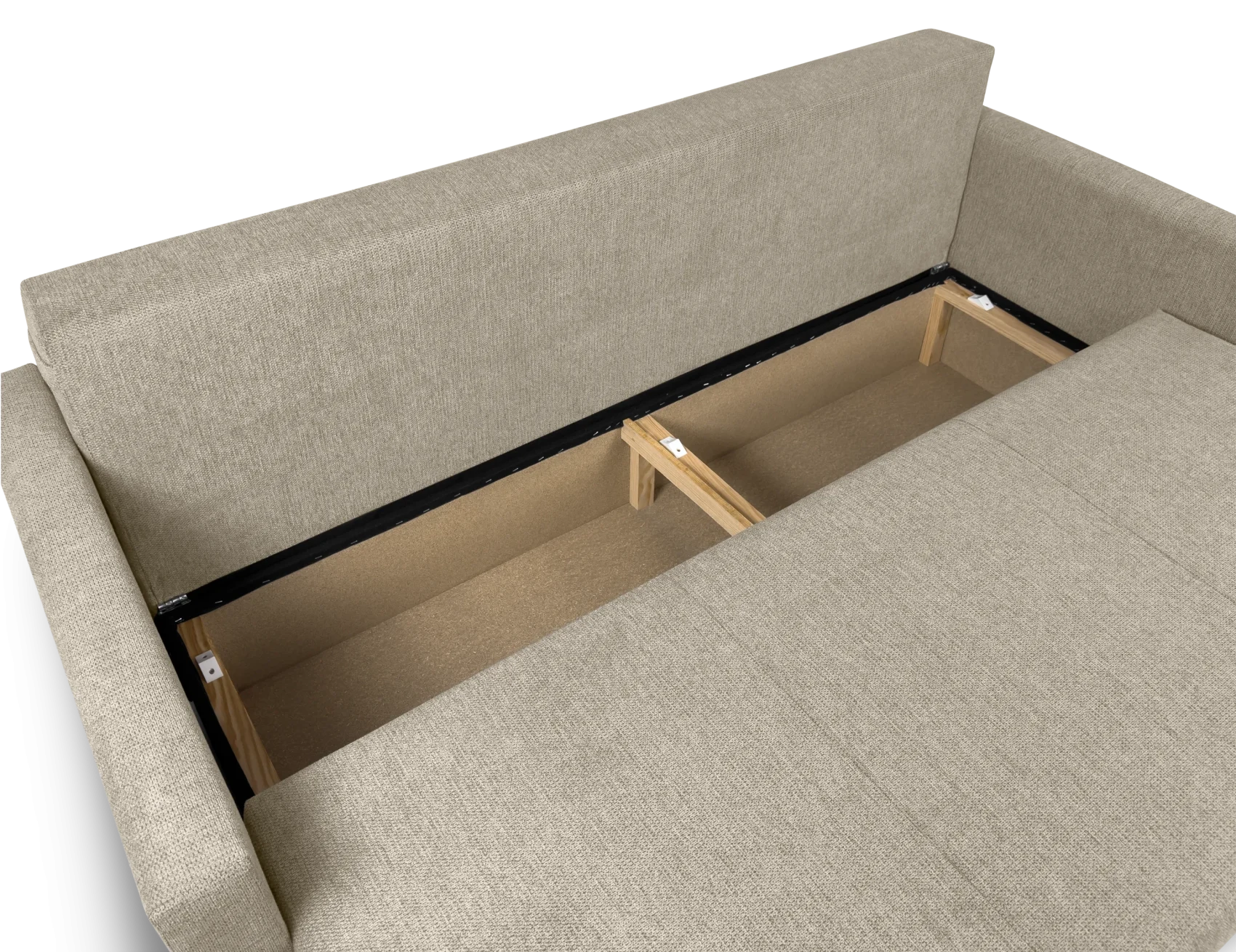 Sofà Llit Saona de 3 Places Entapissat en Beige
