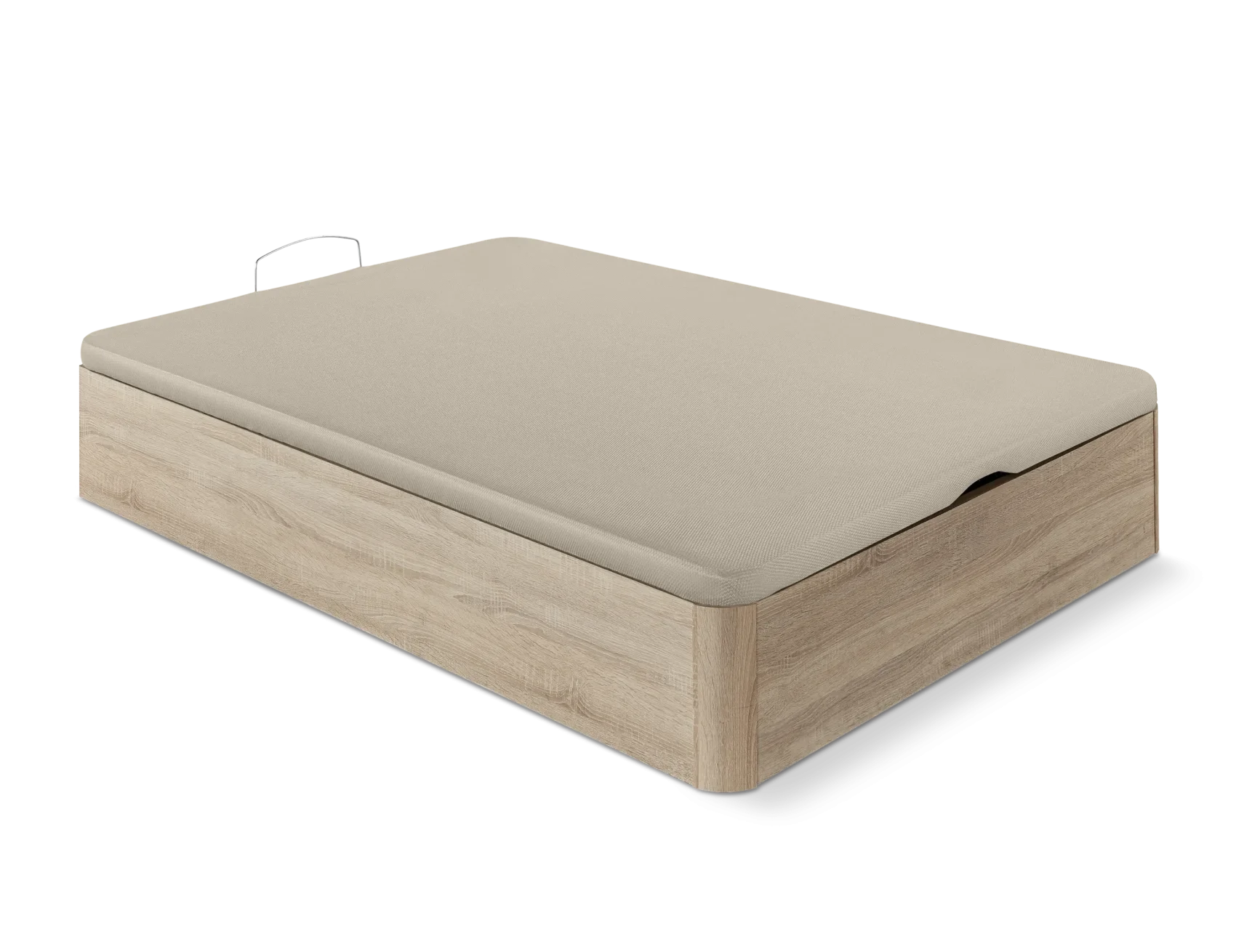 Canapè abatible Zenit – Fusta Natural i Tapa Beige