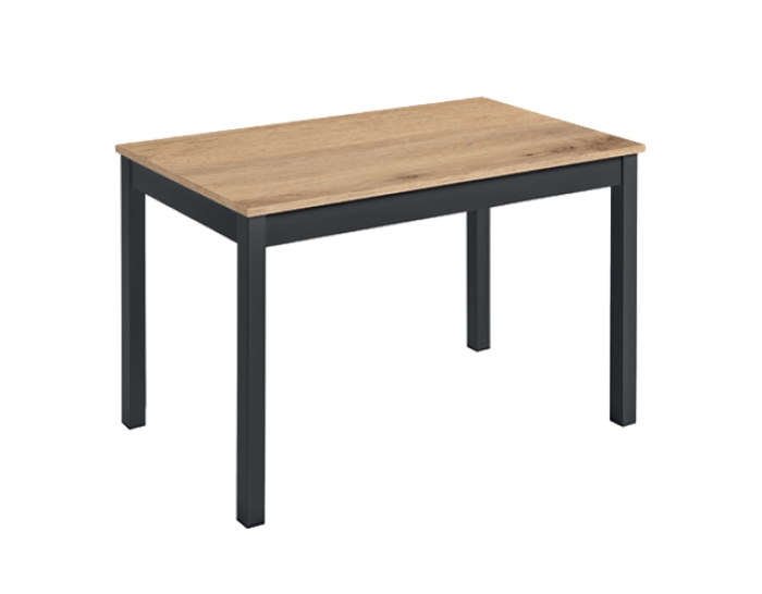 Mesa de comedor Niza roble y negro