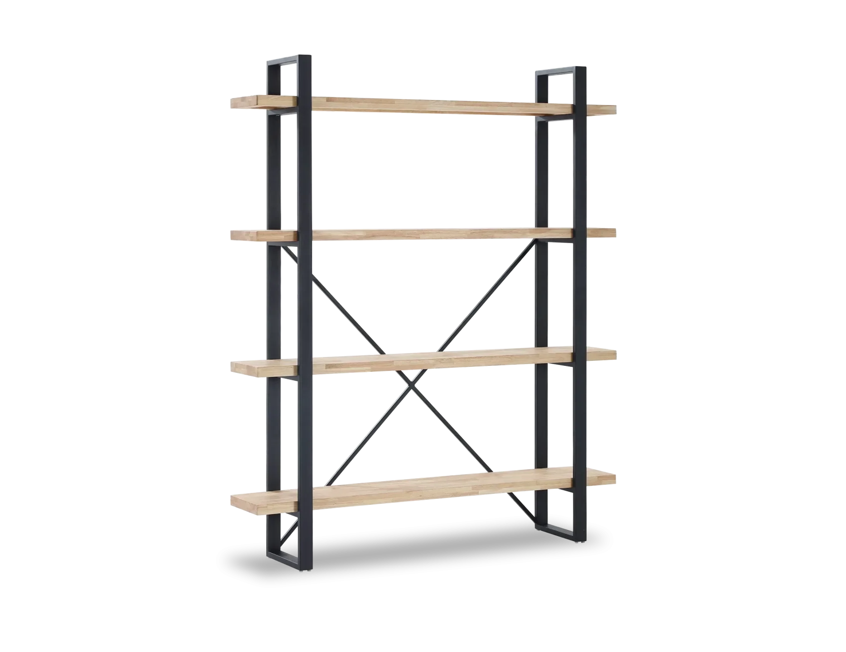 Estantería industrial de madera y metal 5 baldas – modelo Plank