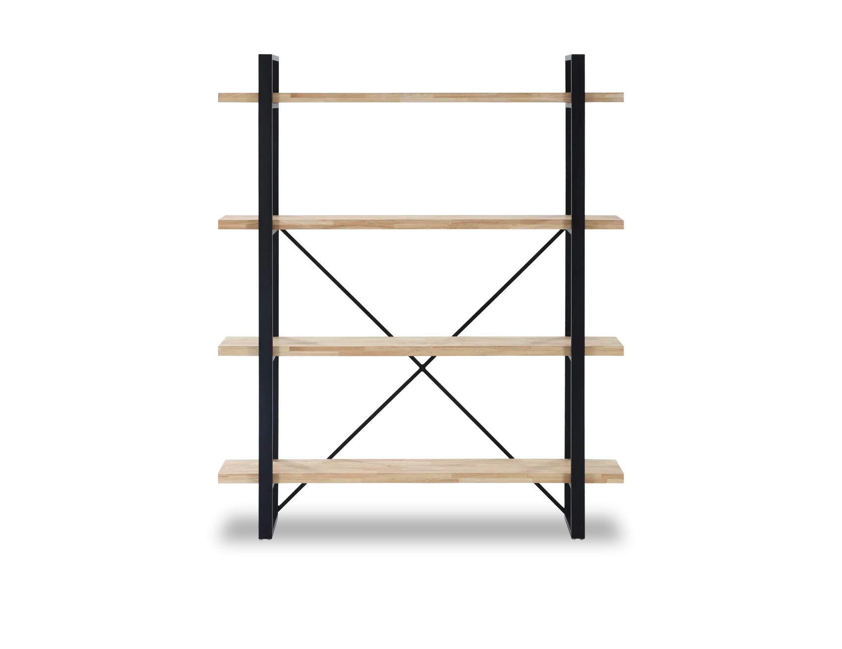 Estantería industrial de madera y metal 5 baldas – modelo Plank
