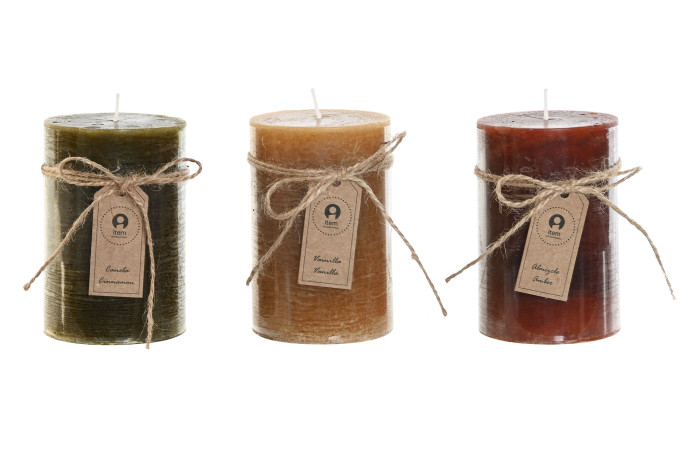 Vela aromática individual con cuerda decorativa – Vainilla, Canela o Ámbar