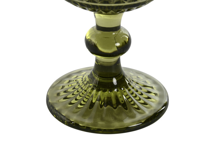 Set 6 Gots de Vidre Verds Vintage 270 ml