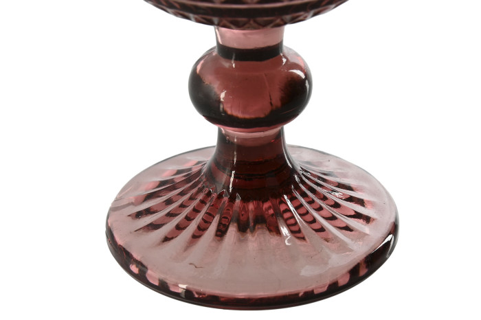 Set 6 Gots de Vidre Rosats Vintage 270 ml