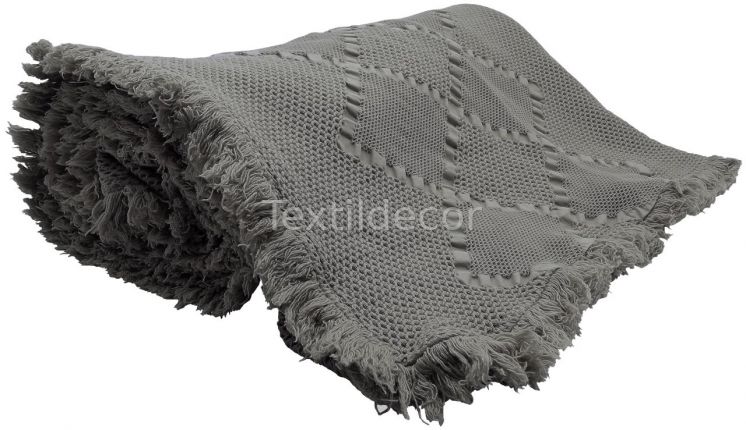 Plaid de punt Esparta Gris