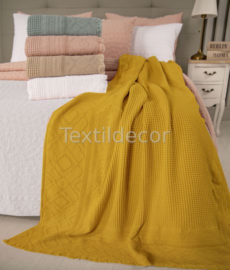 Plaid waffle Cotton Dreams Mostassa