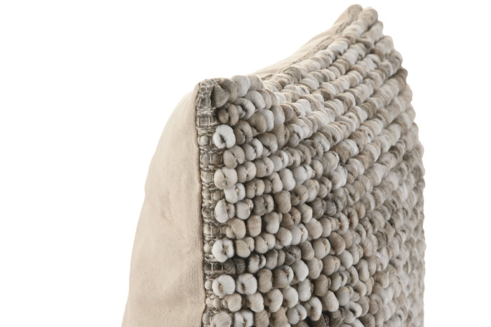 Coixí Decoratiu Texturitzat en Tons Beix 45x45 cm