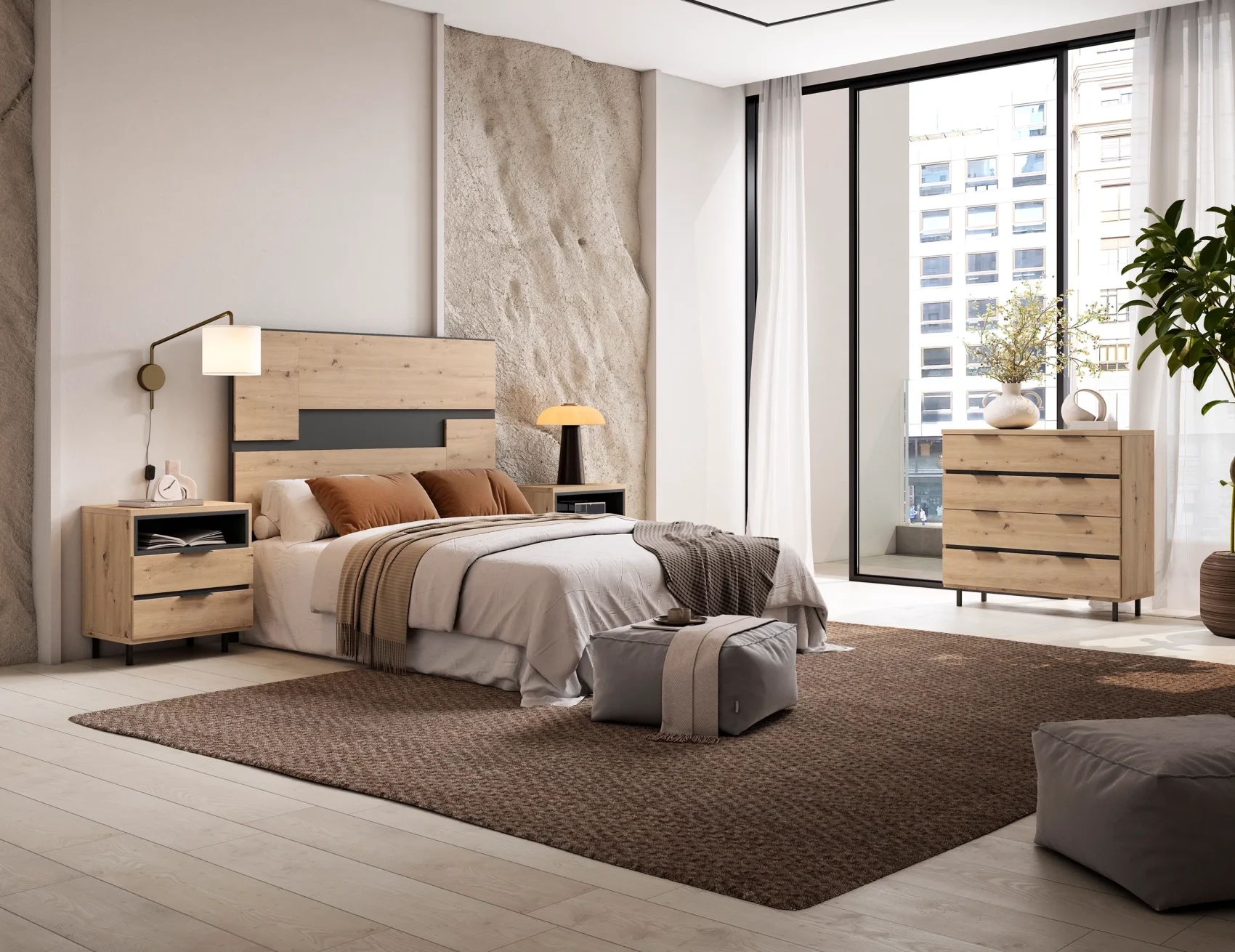 Capçal Kaia 11811 Roure i Gris Antracita