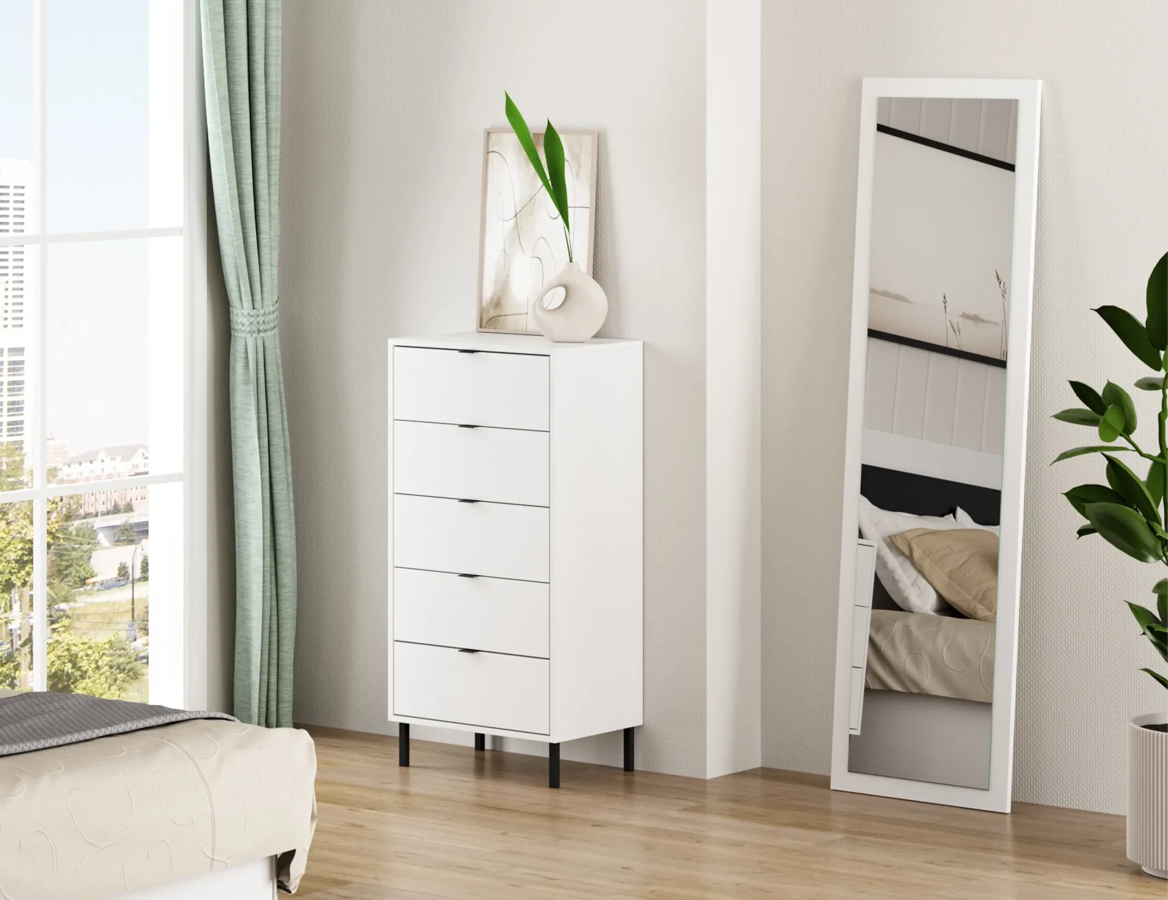 Sinfonièr 5 calaixos color blanc