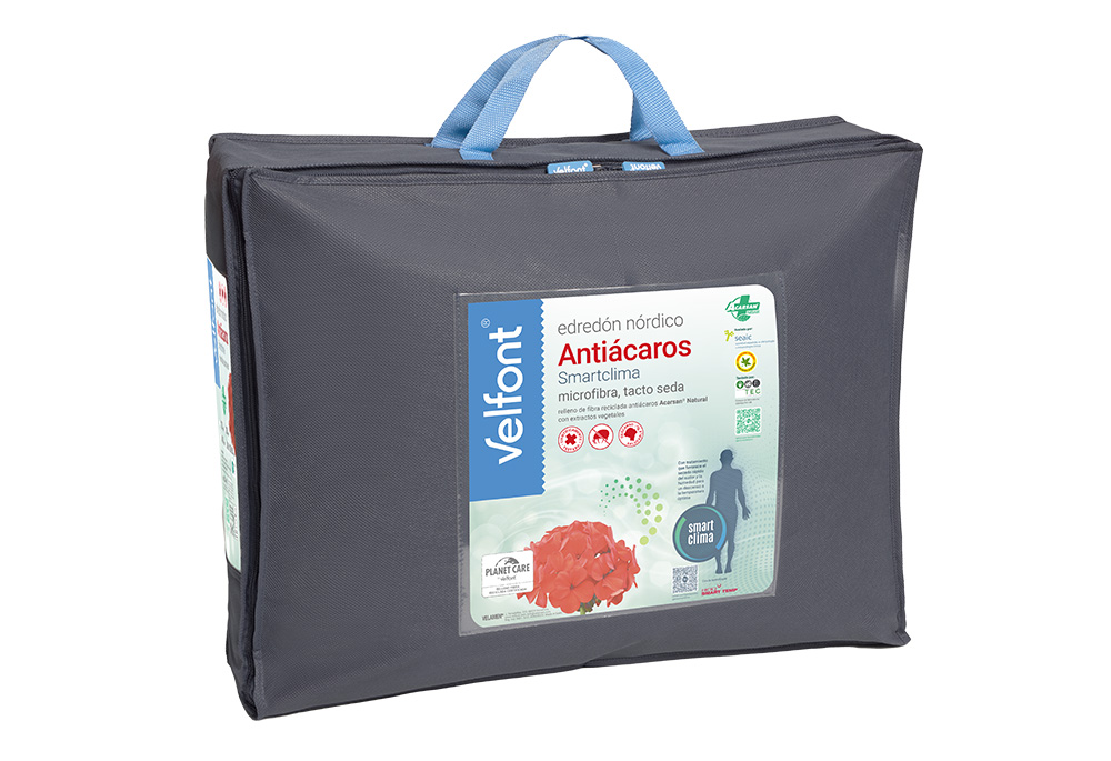 Edredó Nòrdic Lleuger SmartClima 250 g Antiàcars – Blanc Suau i Transpirable