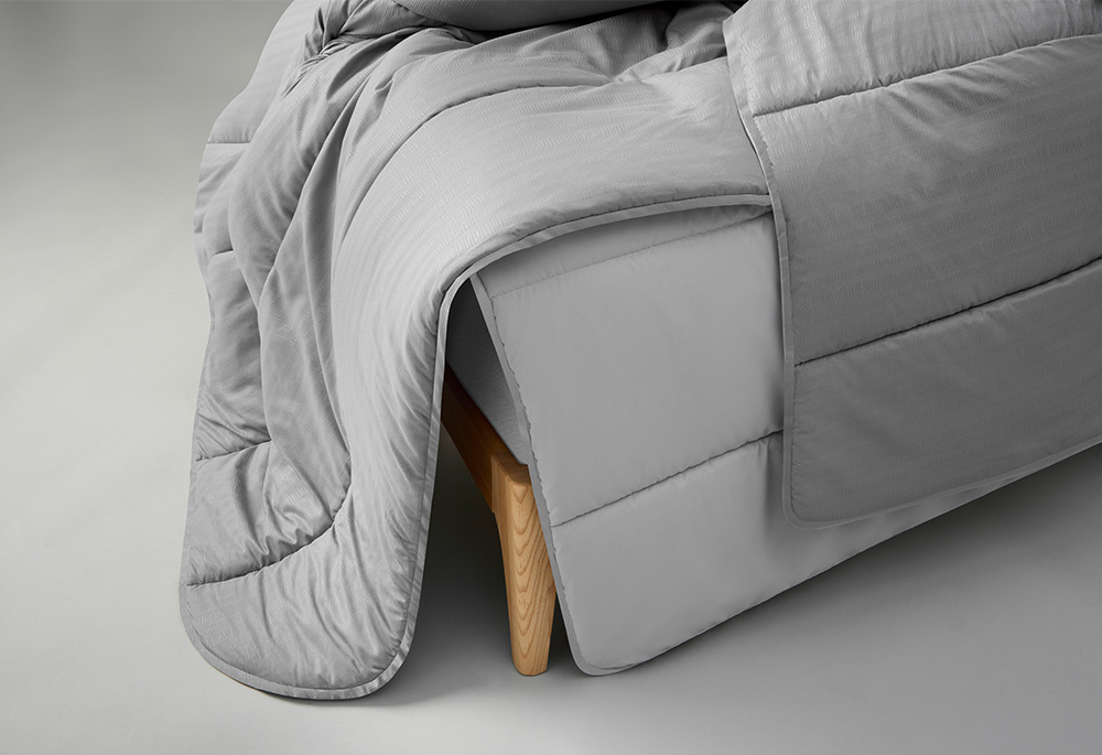 Edredó Nòrdic Trazos Microfibra Gris Fosc Velfont