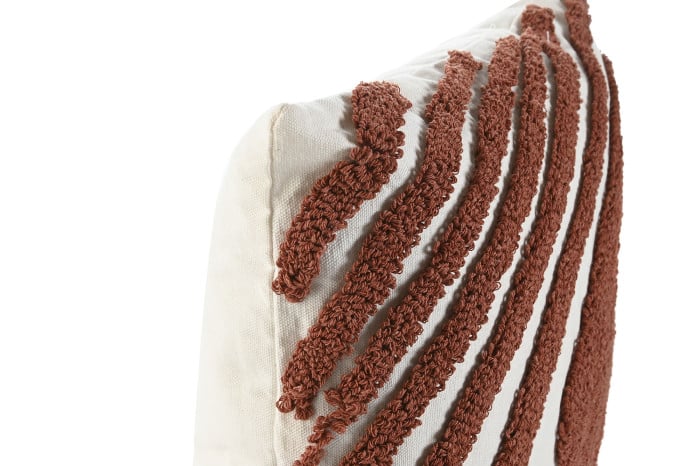 Coixí decoratiu texturitzat Terracota Wave 45x45 cm