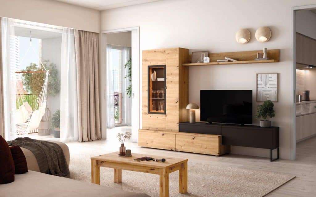 Composició de saló NEO Roure & Grafit