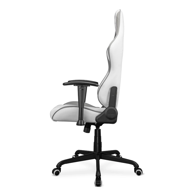 Cadira Gaming Ergonòmica Tipus Racing amb Reposacaps i Coixí Lumbar – Blanca