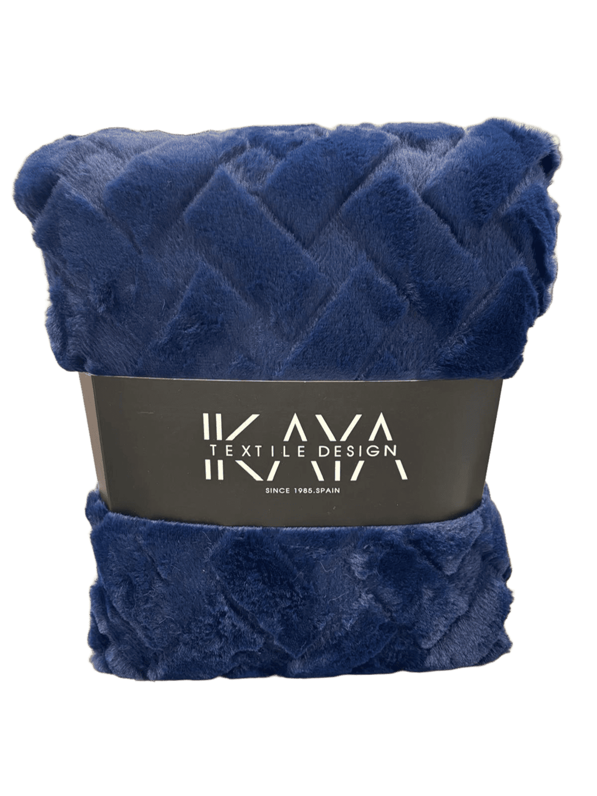 Manta Decorativa Blava de Pèl Suau