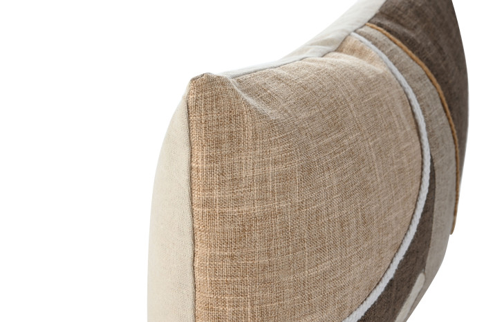 Coixí Decoratiu Abstracte Rectangular en Tons Terra