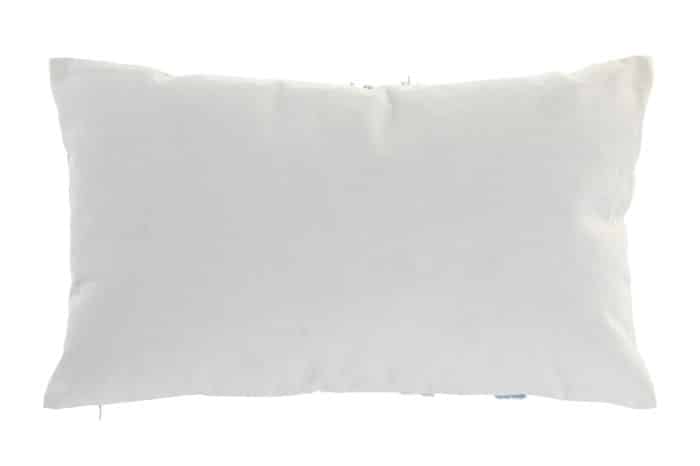 Coixí Decoratiu Texturitzat Abstracte Blau i Beix Rectangular