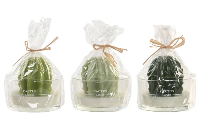 Espelma Decorativa Cactus en Got de Vidre