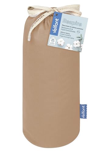 Llençol de sota Respira de Velfont Color Arena – Transpirable i Ajustable