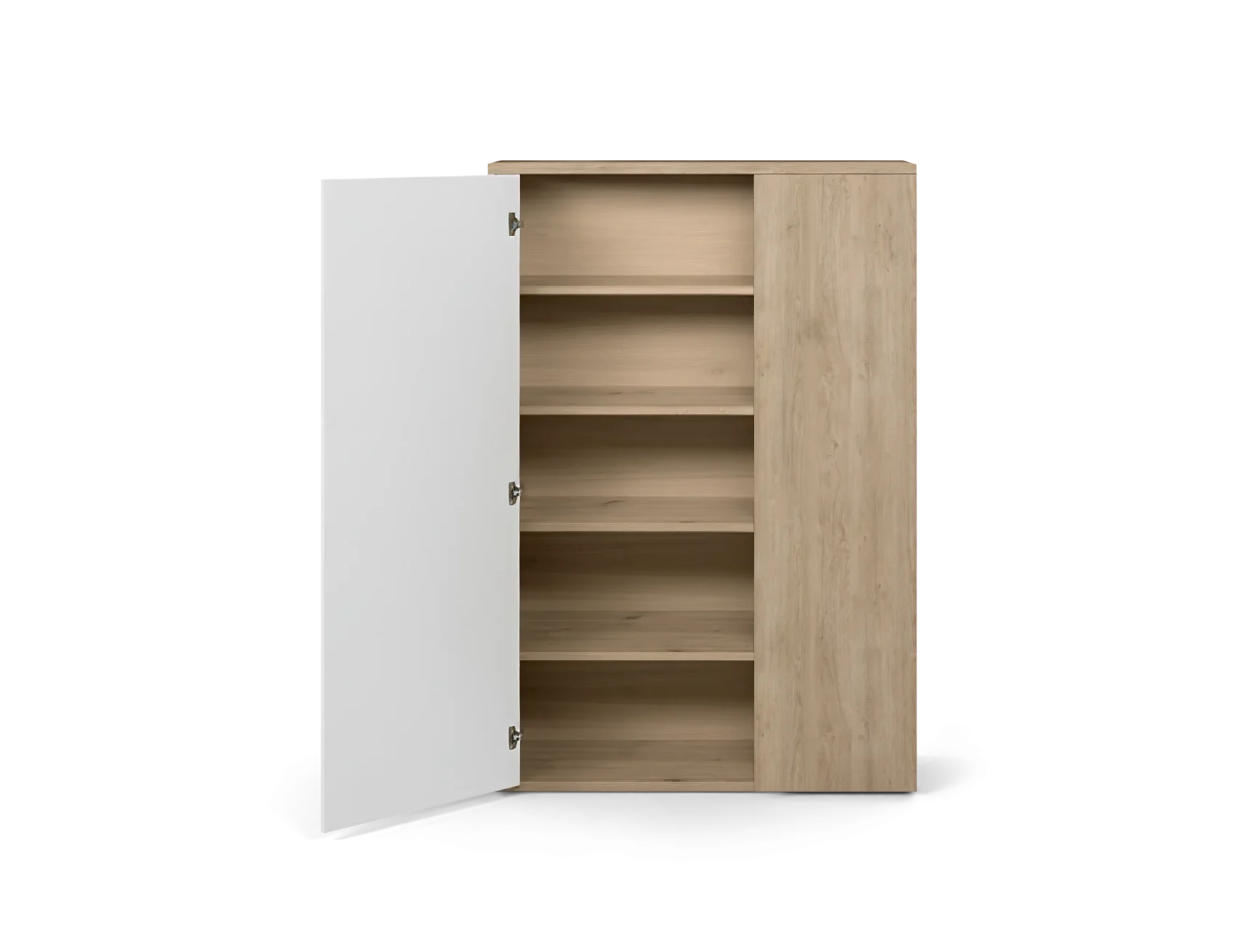 Sabater Modern de Fusta amb Porta Blanca i Prestatges Interiors