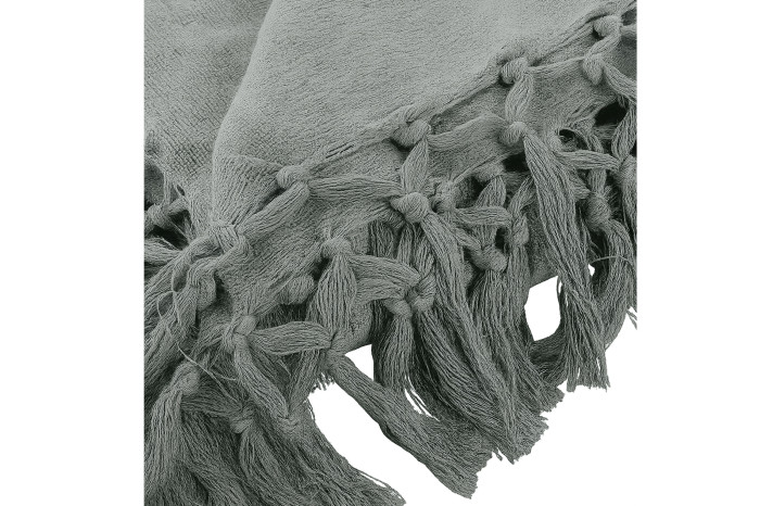 Plaid Decorativo Suave con Flecos Artesanales