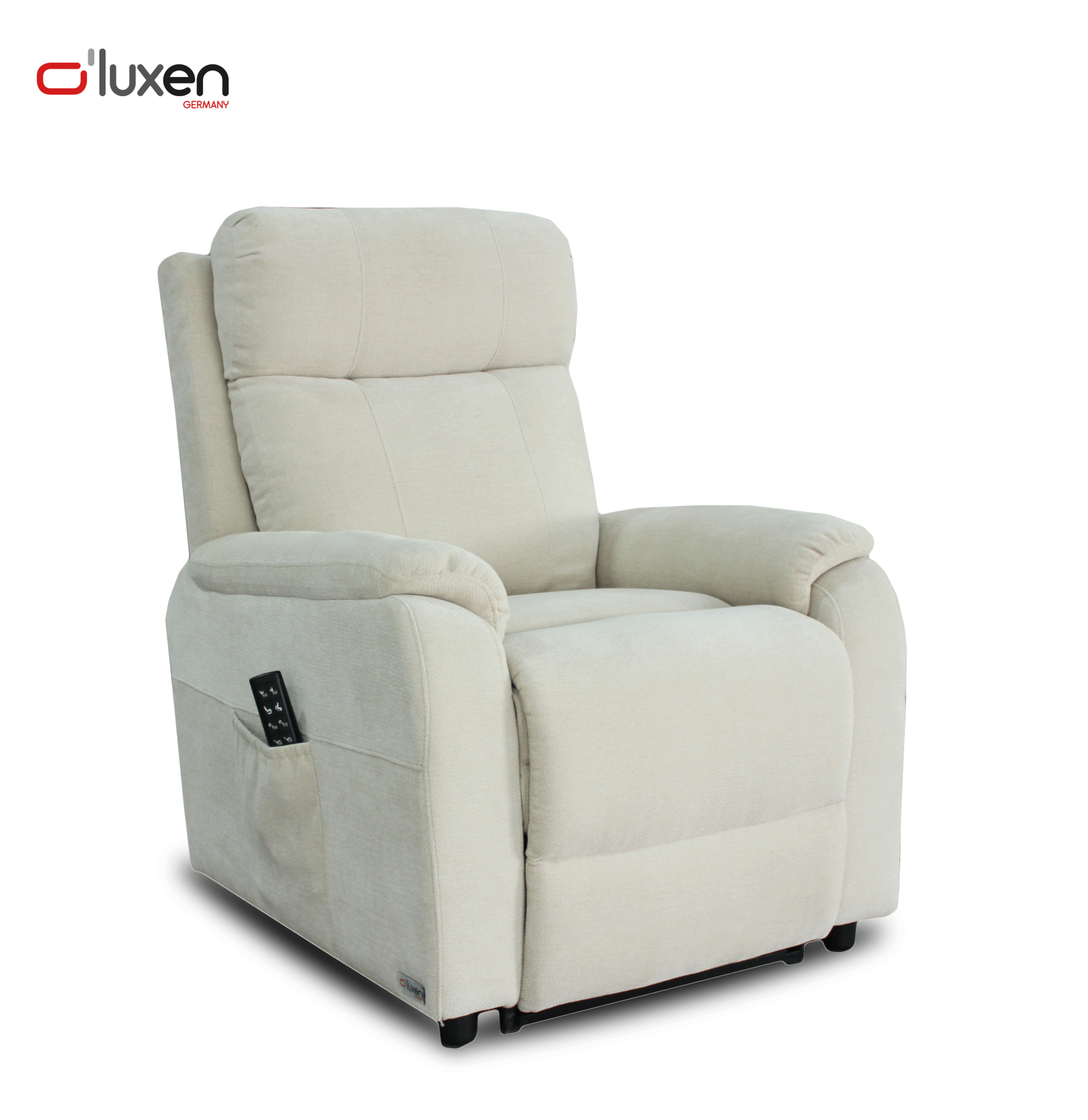 Butaca Relax Reclinable Luxen Germany Beige amb Comandament Lateral