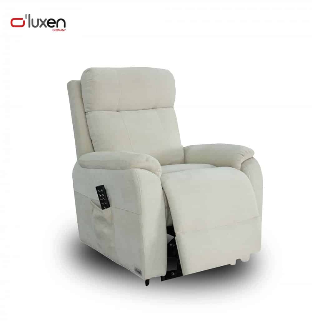 Butaca Relax Reclinable Luxen Germany Beige amb Comandament Lateral