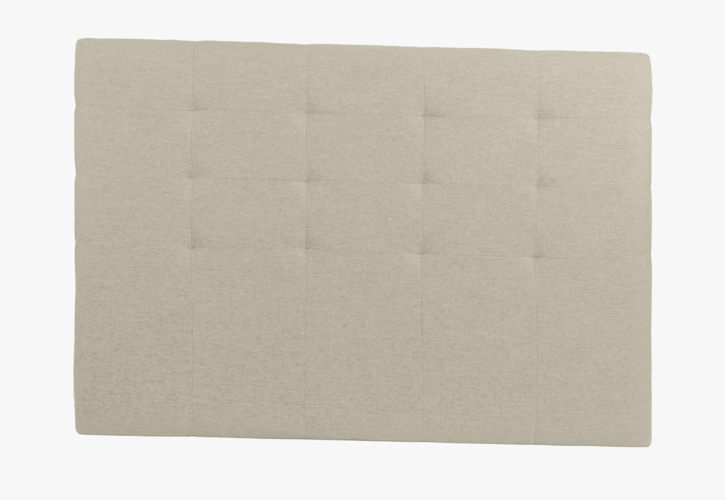 Cabecero Tapizado Beige Modular – Diseño Acolchado Elegante
