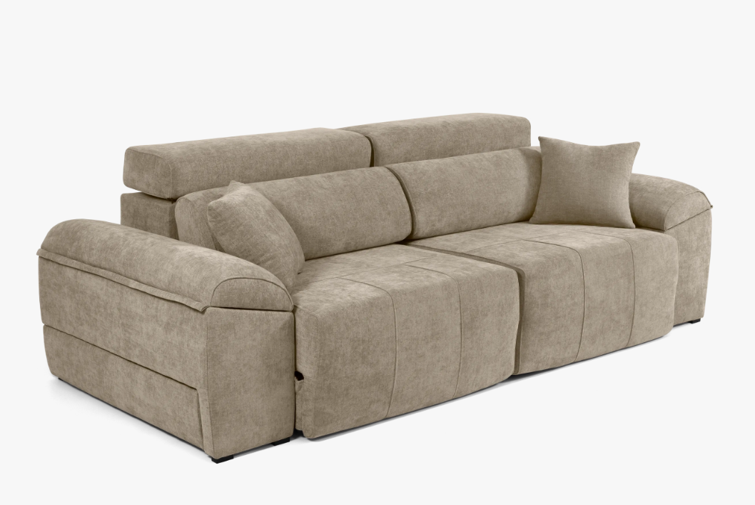 Sofà deslizant XL amb capçal reclinable