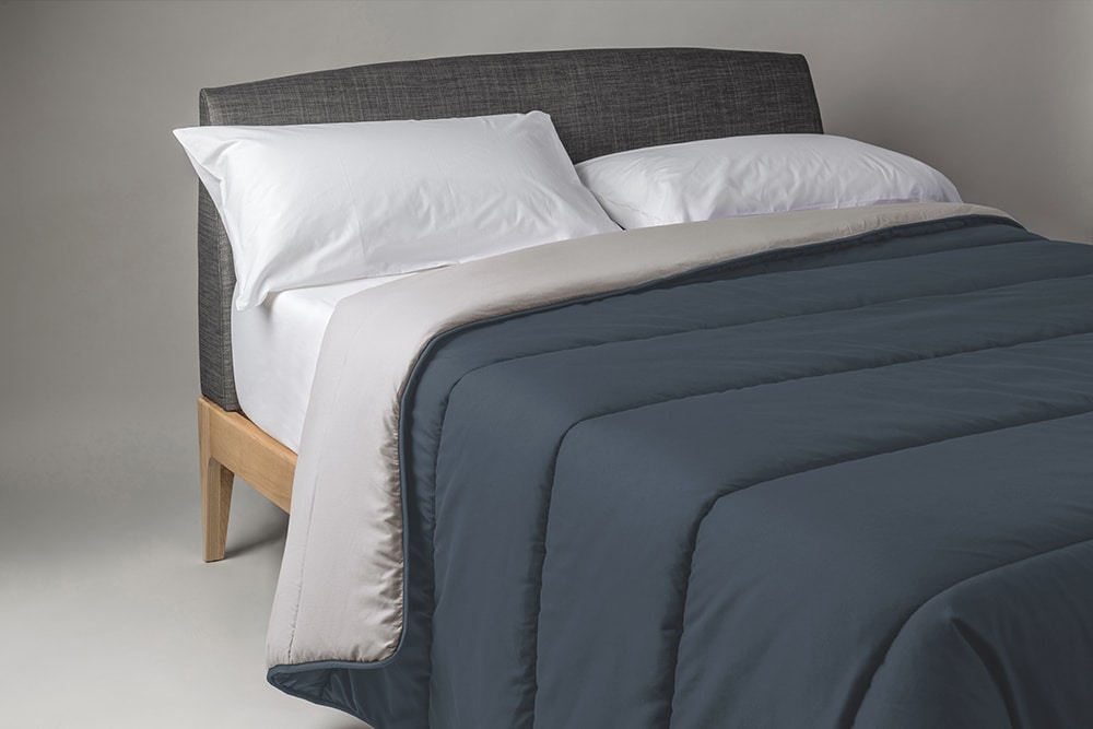Edredó Nòrdic Velfont Denver Color Blau i Beix – Bicolor Reversible