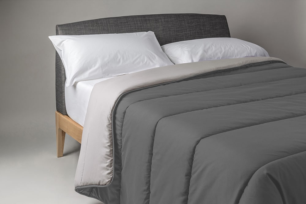 Edredó Nòrdic Velfont Denver Color Gris i Beix – Bicolor Reversible